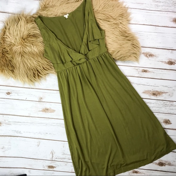 J Crew Dressy Jersey Ruffle Dress - Picture 2 of 8